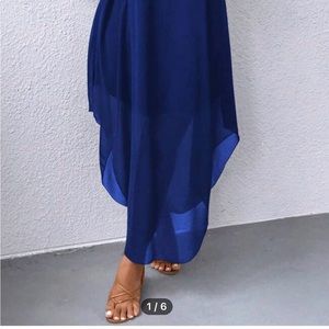 Royal blue gorgeous mother of the groom dress.